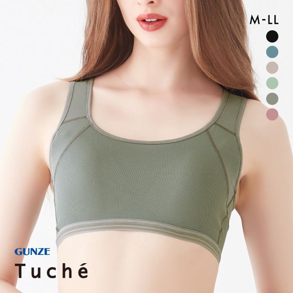 グンゼ GUNZE トゥシェ Tuche ACTIBALANCE 寄せろ！肩甲骨 ハーフトップ レディース ノンワイヤーブラジャー ワイヤレスブラ 単品