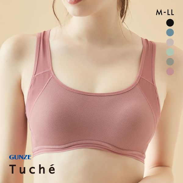 グンゼ GUNZE トゥシェ Tuche ACTIBALANCE 寄せろ！肩甲骨 ハーフトップ レディース ノンワイヤーブラジャー ワイヤレスブラ 単品