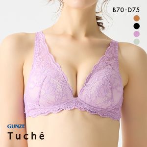 グンゼ GUNZE トゥシェ Tuche ふわっと盛れるワイヤレス ブラジャー ノンワイヤー レディース 単品