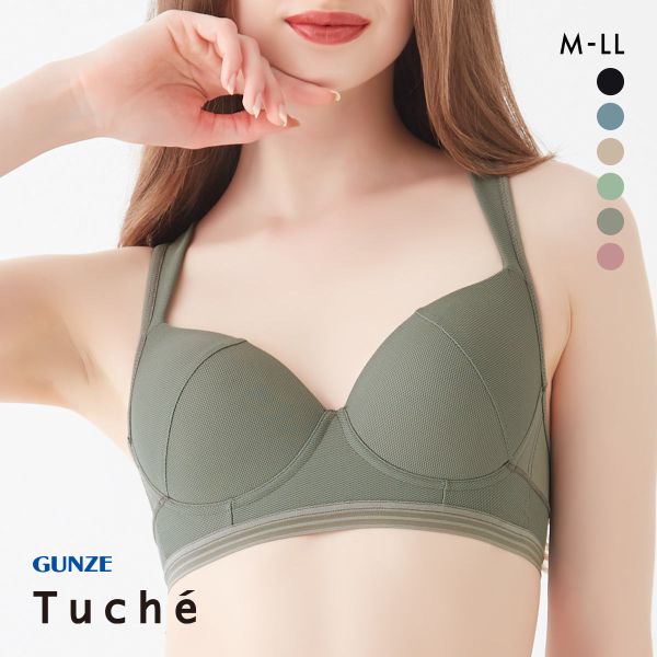 グンゼ GUNZE トゥシェ Tuche ACTIBALANCE 立て直せ 背骨 ノンワイヤー ブラジャー レディース ワイヤレスブラ 単品