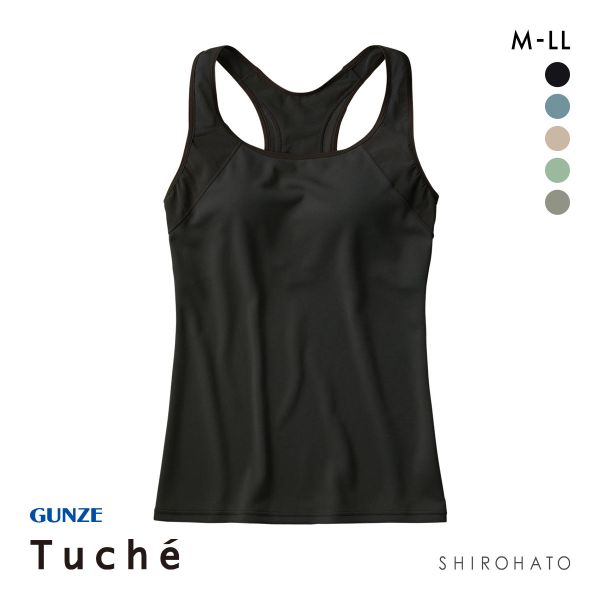 グンゼ GUNZE トゥシェ Tuche ACTIBALANCE 寄せろ！肩甲骨 カップ付タンクトップ レディース インナー ノンワイヤー
