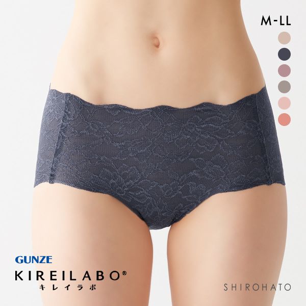 グンゼ GUNZE キレイラボ KIREILABO レギュラーショーツ 日本製 完全無縫製 総レース 単品