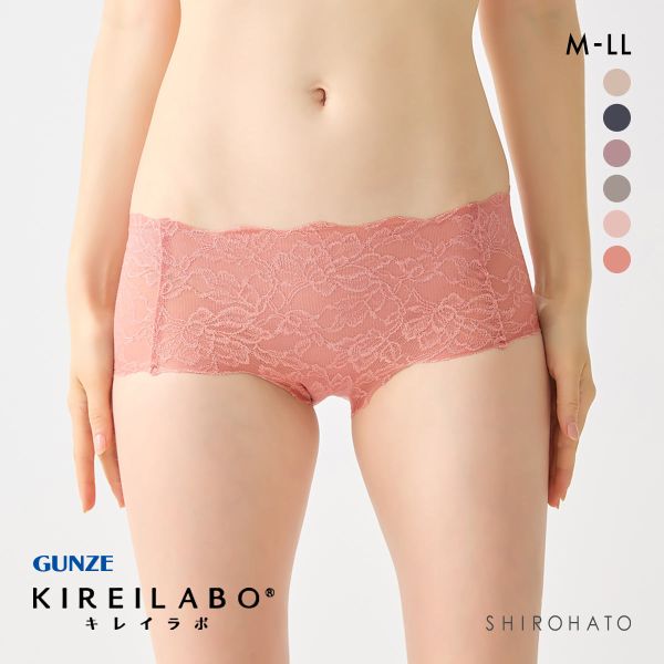 グンゼ GUNZE キレイラボ KIREILABO レギュラーショーツ 日本製 完全無縫製 総レース 単品