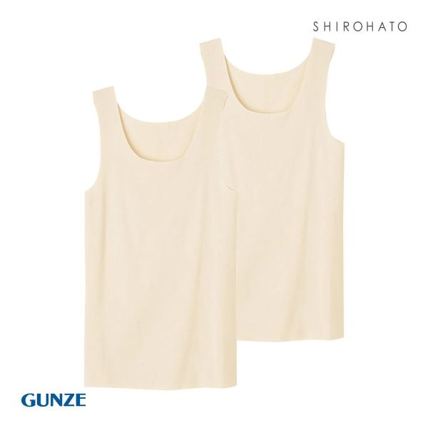 グンゼ GUNZE キレイラボ KIREILABO フィッテ Fitte オーガニックコットン混 タンクトップ 2点セット レディース インナー