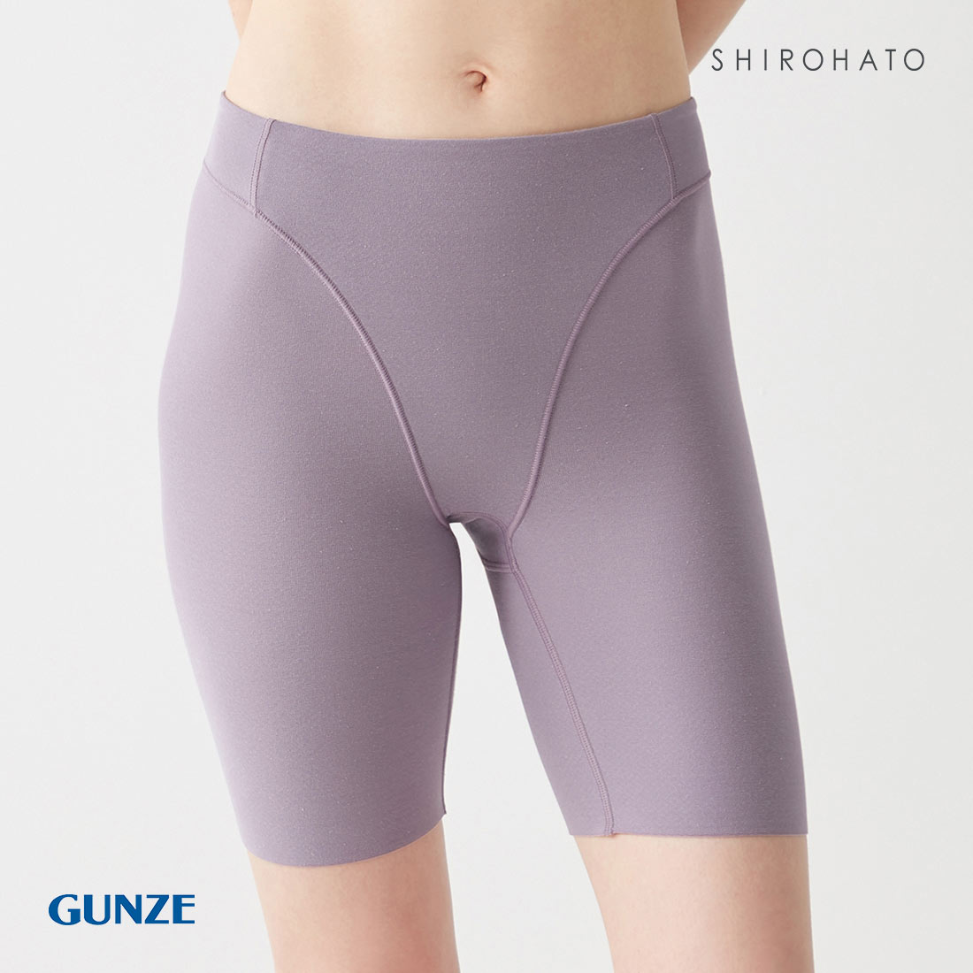 グンゼ GUNZE キレイラボ KIREILABO フィッテ Fitte ロングガードル レディース 補正下着 肌側オーガニックコットン(MLV-モーヴラベンダー-M)