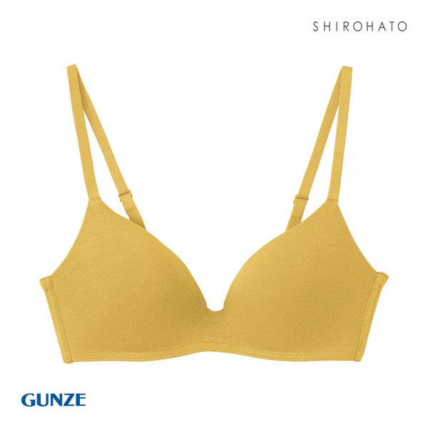 グンゼ GUNZE キレイラボ KIREILABO フィッテ Fitte COMFY MAKE BRA ブラジャー ノンワイヤー ハーフトップ オーガニックコットン混
