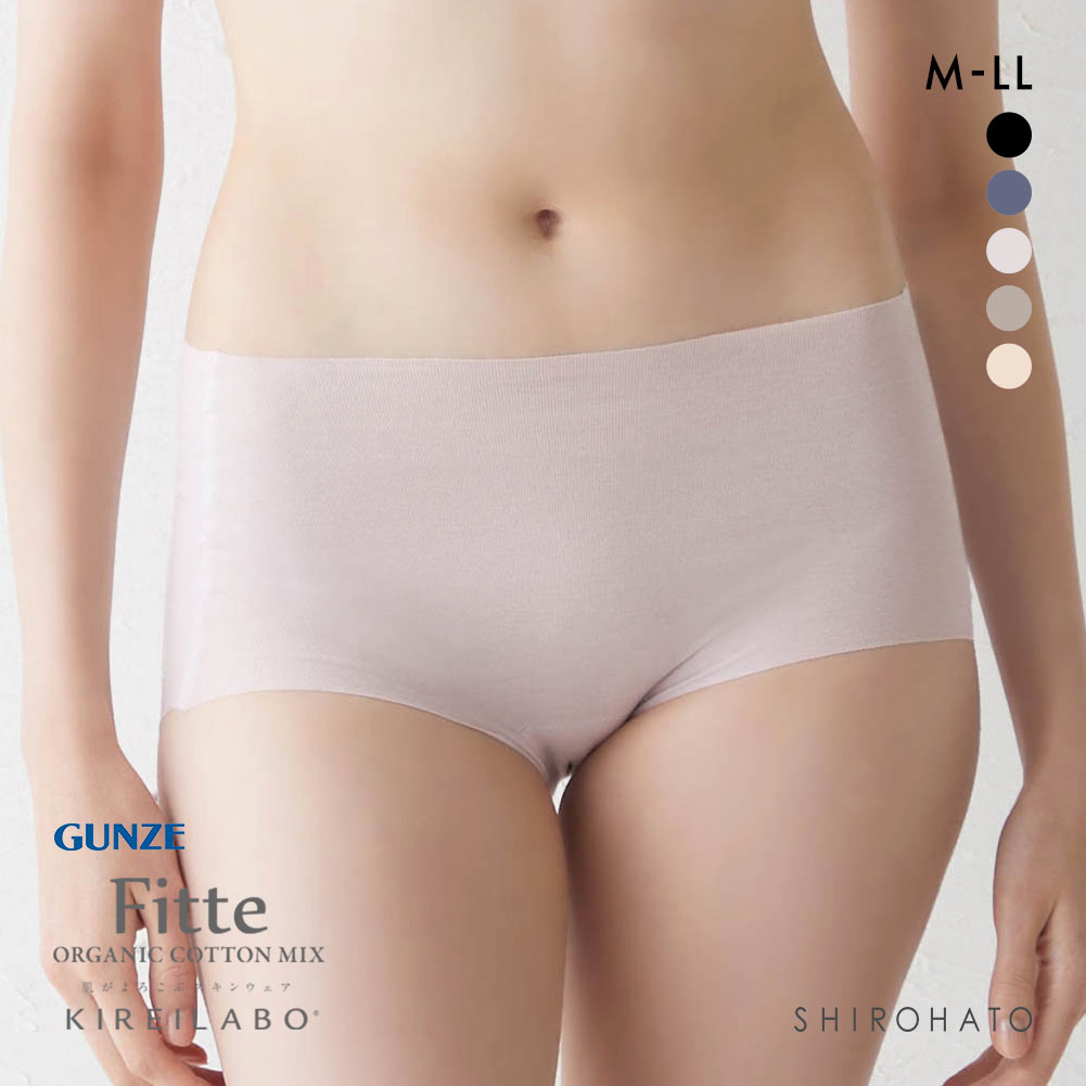 グンゼ GUNZE キレイラボ KIREILABO フィッテ Fitte COOL レギュラー ショーツ レディース 接触冷感 単品(LGY-薄グレー-M)