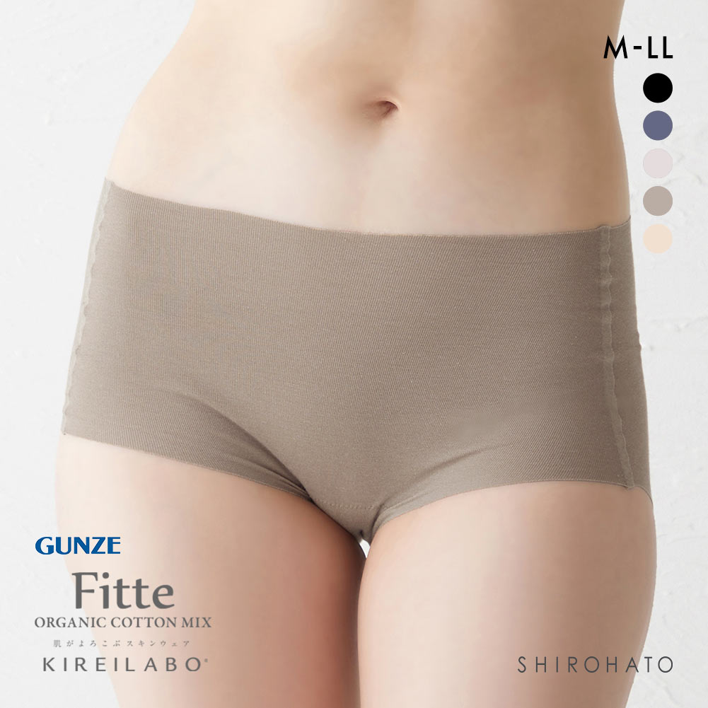 グンゼ GUNZE キレイラボ KIREILABO フィッテ Fitte COOL レギュラー ショーツ レディース 接触冷感 単品(BRG-ブラウングレー-M)