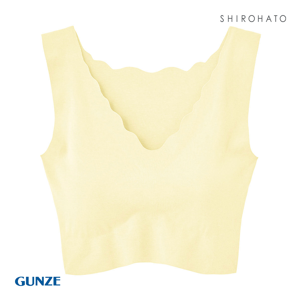 グンゼ GUNZE キレイラボ KIREILABO 完全無縫製 うるおい保湿 綿混 ハーフトップ レディース ノンワイヤー 単品(CR-クリーム-M)
