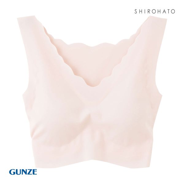 グンゼ GUNZE キレイラボ KIREILABO 完全無縫製 うるおい保湿 綿混 ハーフトップ レディース ノンワイヤー 単品
