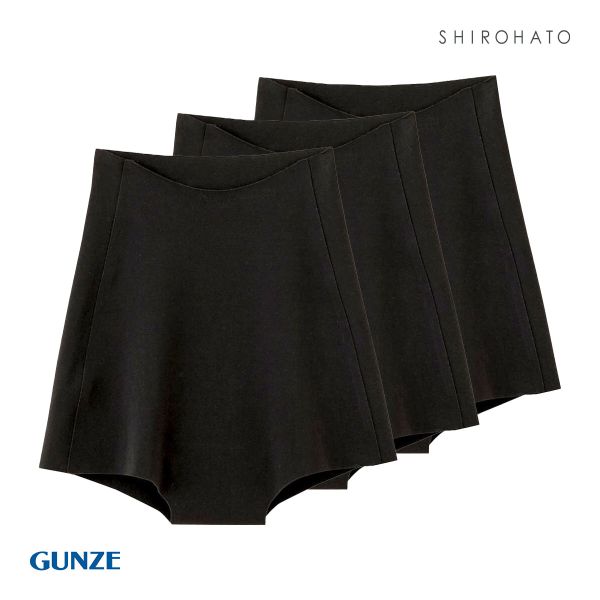 グンゼ GUNZE キレイラボ KIREILABO ボーイレングス ショーツ 深ばき 1分丈 3枚セット 完全無縫製 シームレス うるおい保湿