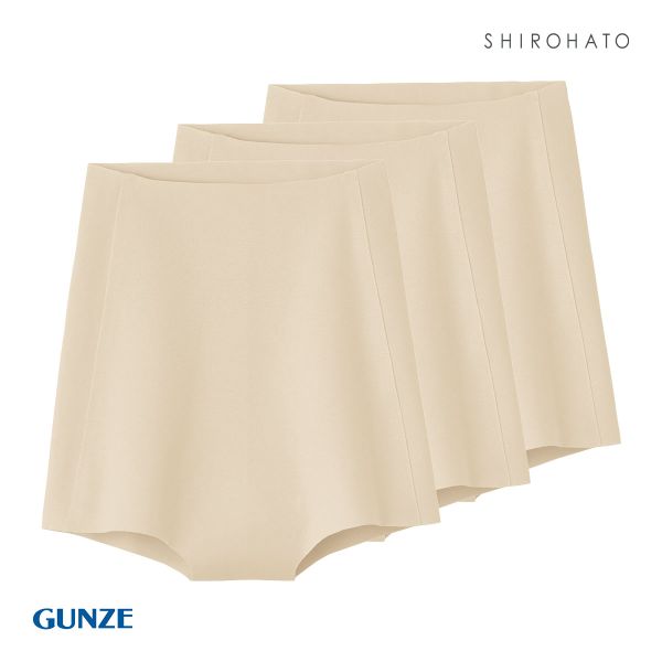 グンゼ GUNZE キレイラボ KIREILABO ボーイレングス ショーツ 深ばき 1分丈 3枚セット 完全無縫製 シームレス うるおい保湿