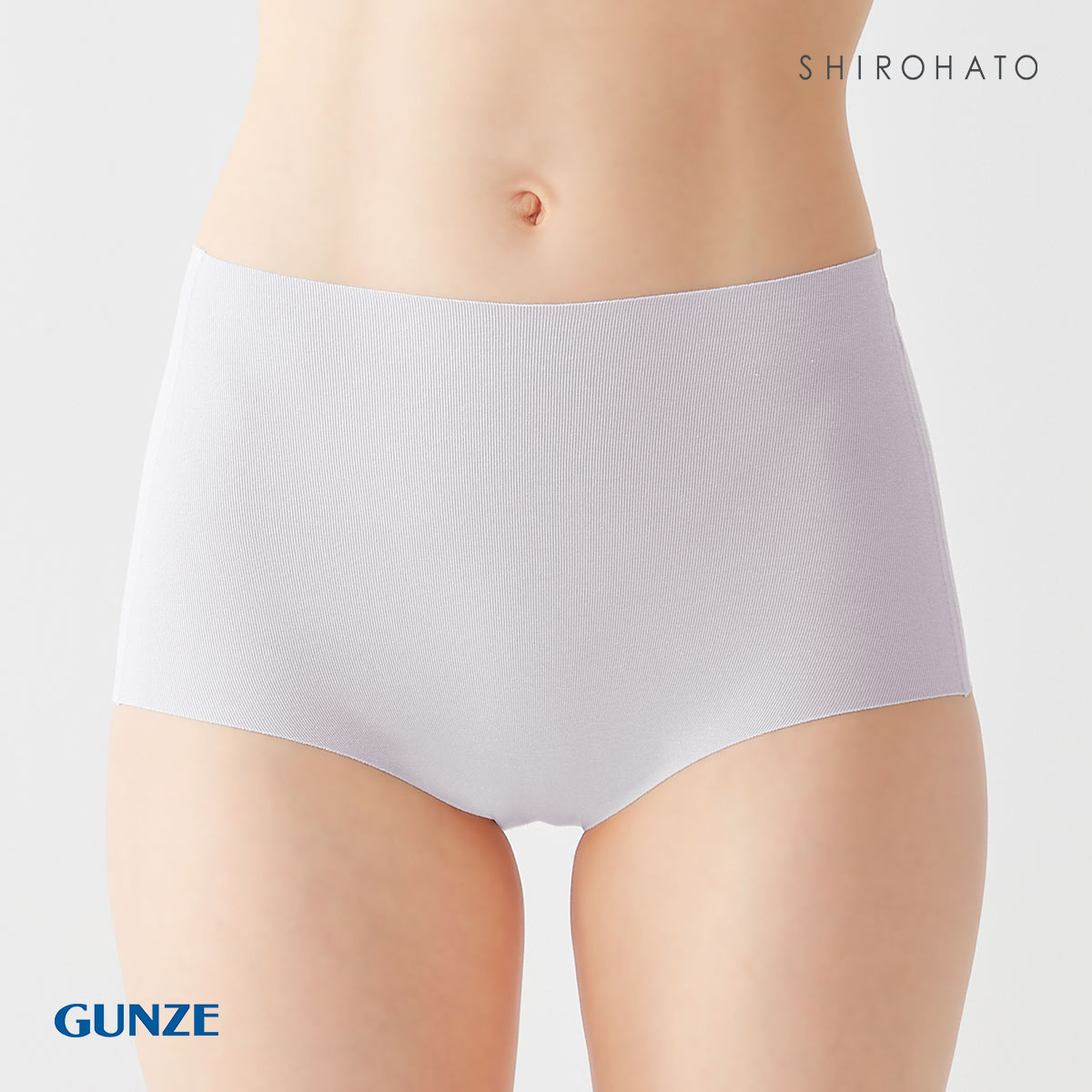 グンゼ ショーツ キレイラボ KIREILABO 完全無縫製 うるおい保湿 綿混 レギュラーショーツ GUNZE(IBU-アイスブルー-M)
