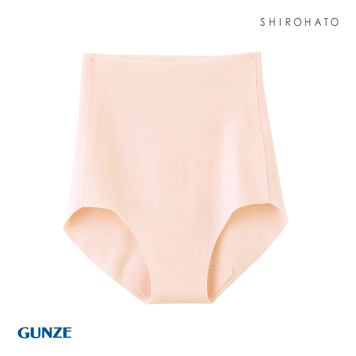 グンゼ GUNZE キレイラボ KIREILABO 完全無縫製 ショーツ スタンダード 深め ハイウエスト 綿混 うるおい保湿(LPI-薄ピンク-3L)