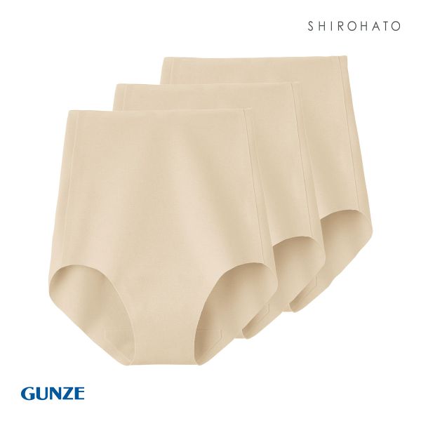 グンゼ GUNZE キレイラボ KIREILABO 完全無縫製 うるおい保湿 綿混 レギュラーショーツ 3枚セット