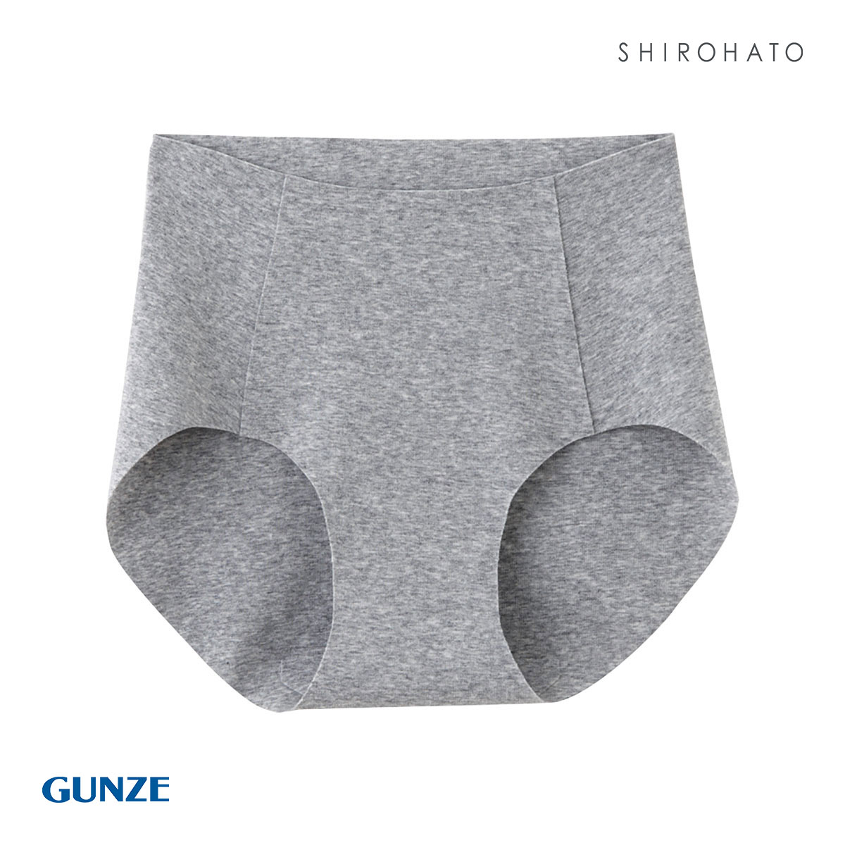 グンゼ GUNZE キレイラボ KIREILABO 完全無縫製 うるおい保湿 綿混 ハーフショーツ(GY-グレー-M)