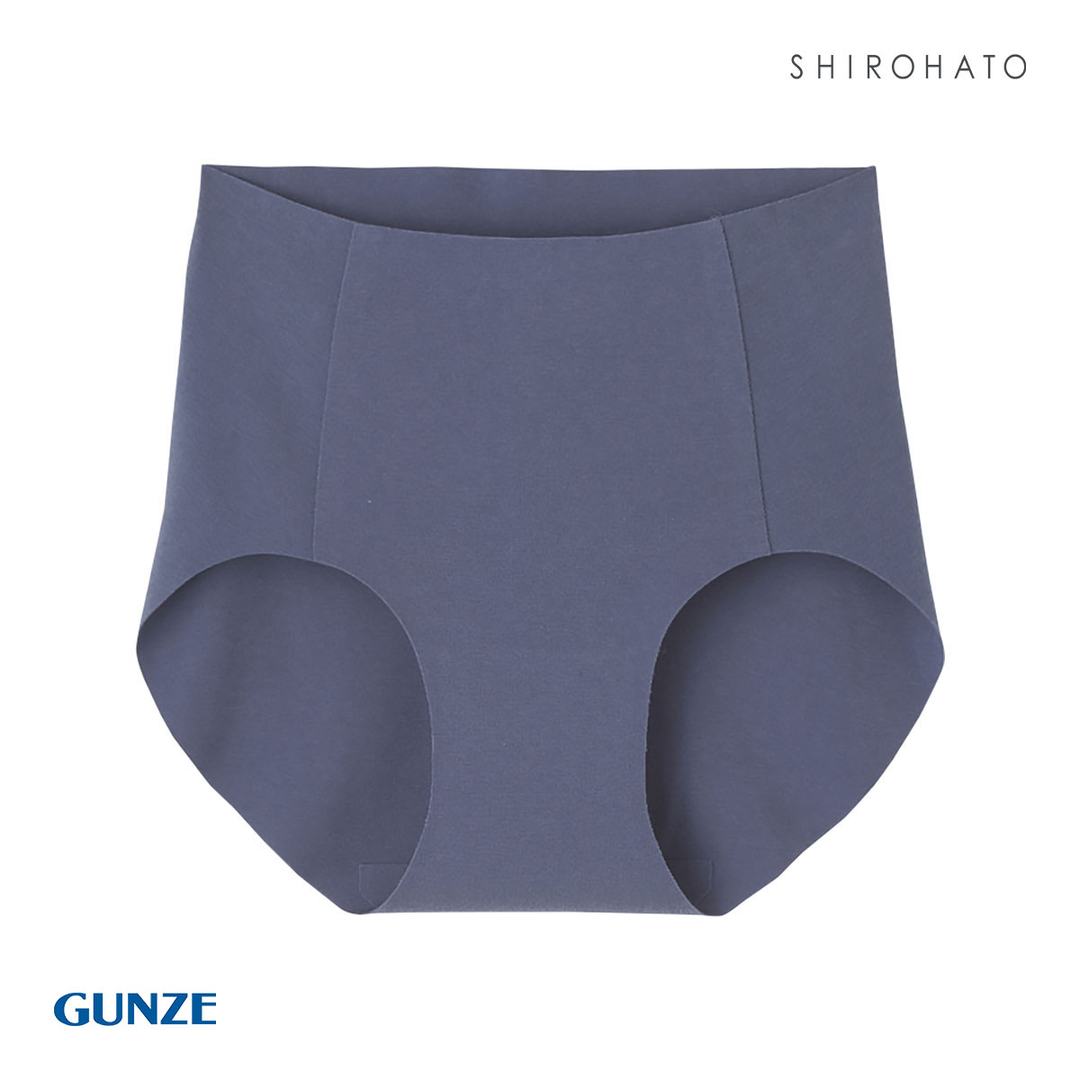 グンゼ GUNZE キレイラボ KIREILABO 完全無縫製 うるおい保湿 綿混 ハーフショーツ(BU2-ブルー2-M)