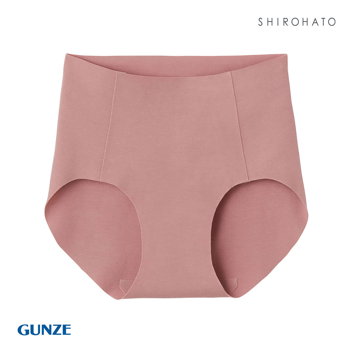 グンゼ GUNZE キレイラボ KIREILABO 完全無縫製 うるおい保湿 綿混 ハーフショーツ(PI-ピンク-M)