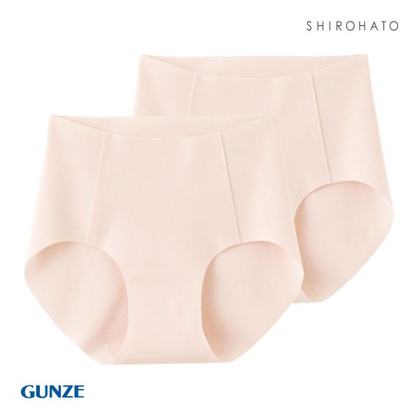 グンゼ GUNZE キレイラボ KIREILABO 完全無縫製 うるおい保湿 綿混 ハーフショーツ 2枚セット