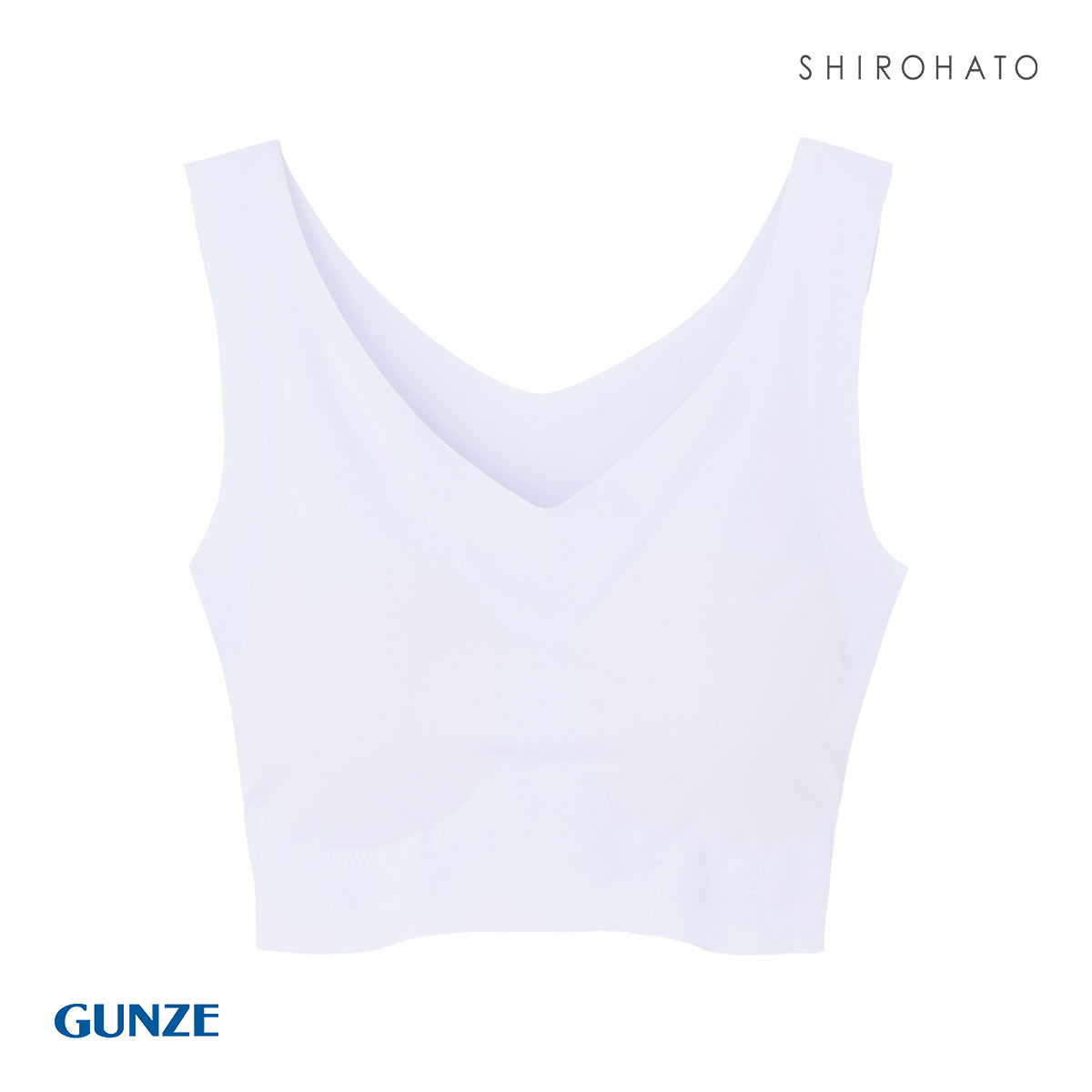 グンゼ GUNZE キレイラボ KIREILABO 完全無縫製 うるおい保湿 ハーフトップ クールタイプ ノンワイヤー ワイヤレスブラ(IPU-アイスパープル-M)