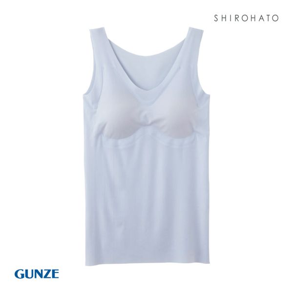 グンゼ GUNZE キレイラボ KIREILABO 完全無縫製 うるおい保湿 カップ付き タンクトップ クールタイプ