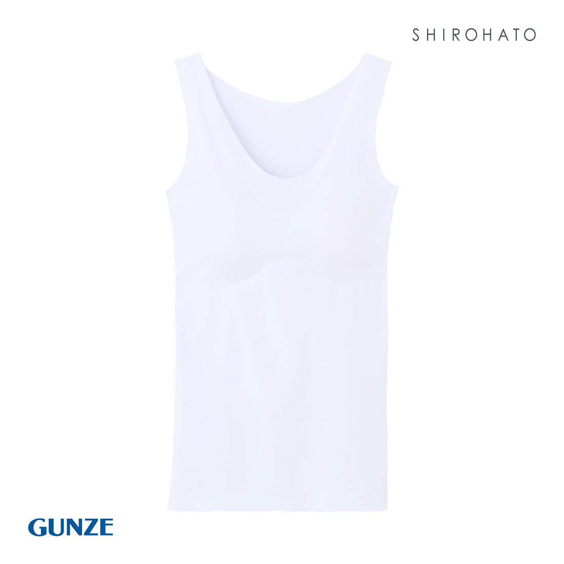 グンゼ GUNZE キレイラボ KIREILABO 完全無縫製 うるおい保湿 カップ付き タンクトップ クールタイプ(IPU-アイスパープル-M)