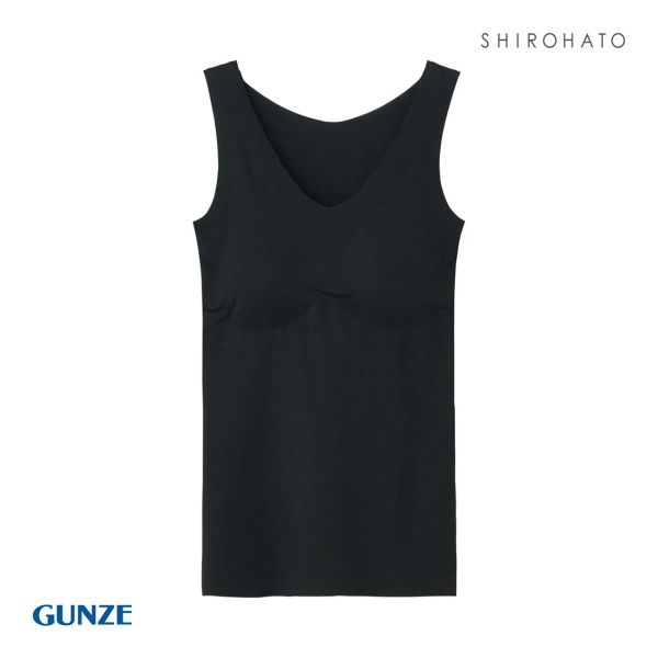 グンゼ GUNZE キレイラボ KIREILABO 完全無縫製 うるおい保湿 カップ付き タンクトップ クールタイプ