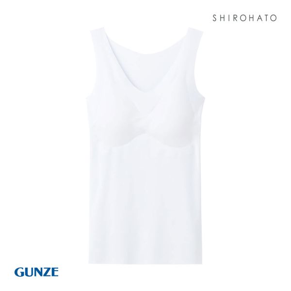 グンゼ GUNZE キレイラボ KIREILABO 完全無縫製 うるおい保湿 カップ付き タンクトップ クールタイプ