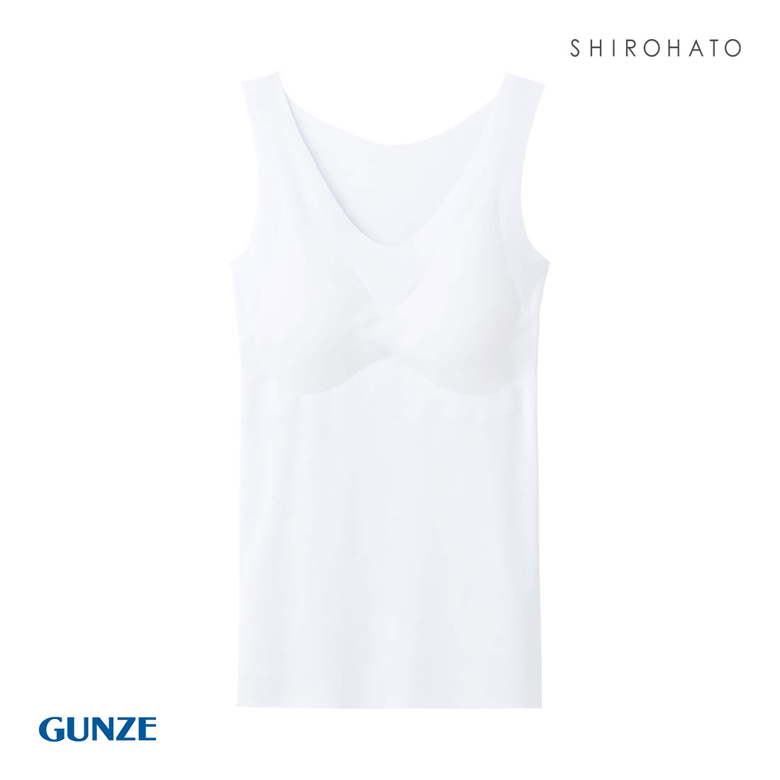 グンゼ GUNZE キレイラボ KIREILABO 完全無縫製 うるおい保湿 カップ付き タンクトップ クールタイプ(ICE-アイス-M)
