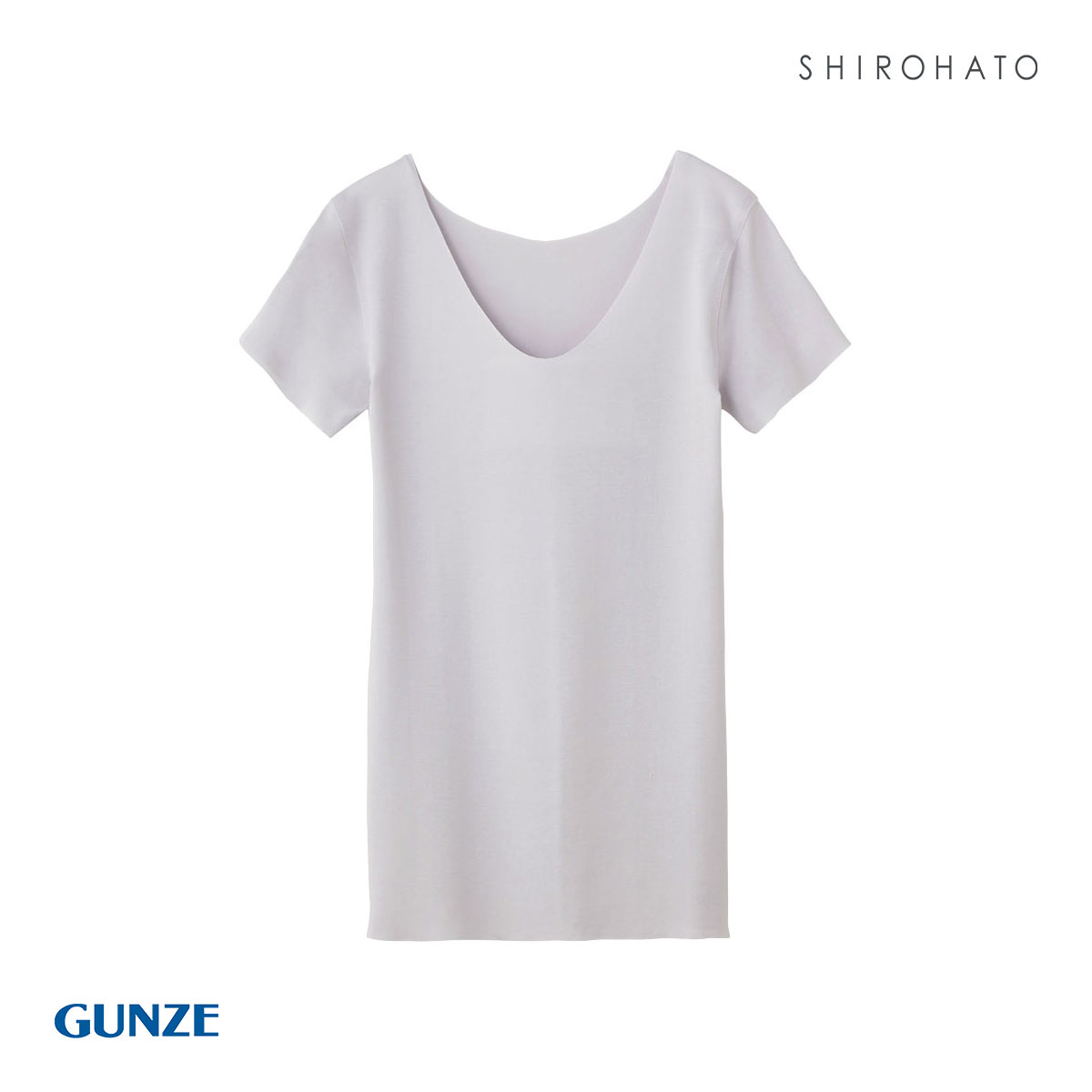 グンゼ GUNZE キレイラボ KIREILABO 完全無縫製COOL さらさら強撚綿 2分袖 Tシャツ インナー(GY-グレー-M)