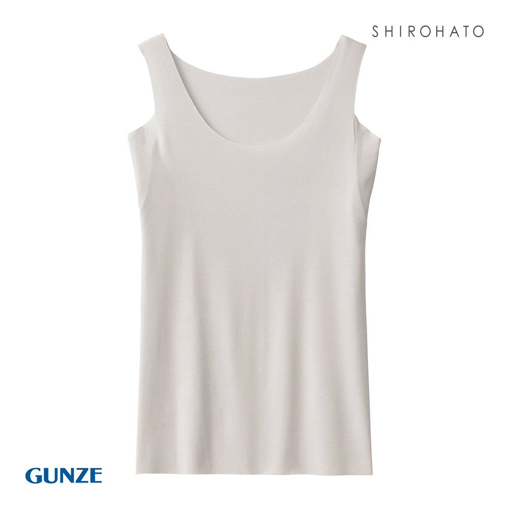 グンゼ GUNZE キレイラボ KIREILABO 汗取り付き タンクトップ インナー ラン型(LGY-薄グレー-M)
