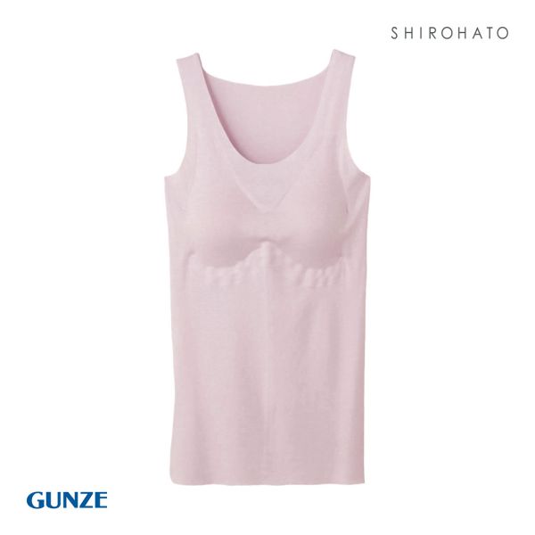 グンゼ GUNZE キレイラボ KIREILABO 完全無縫製COOL さらさら強撚綿 タンクトップ カップ付き クールタイプ