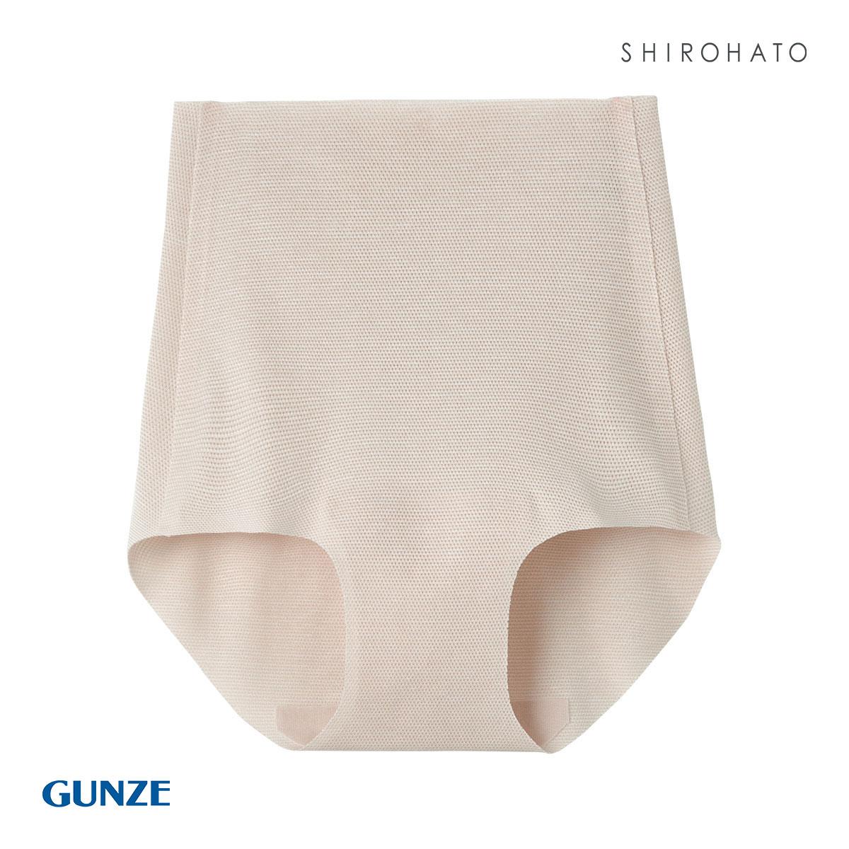 グンゼ GUNZE キレイラボ KIREILABO 完全無縫製 COOL ショーツ スタンダード 深め ハイウエスト 単品 メッシュ 涼感素材(LBE-薄ベージュ-M)