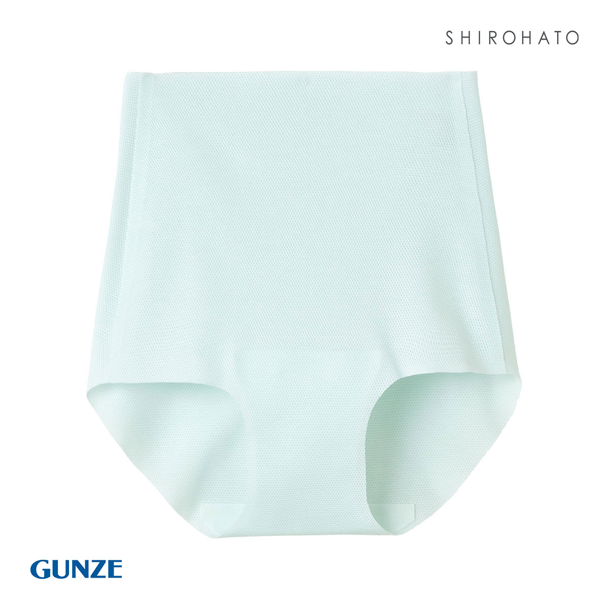 グンゼ GUNZE キレイラボ KIREILABO 完全無縫製 COOL ショーツ スタンダード 深め ハイウエスト 単品 メッシュ 涼感素材(SX-サックス-M)
