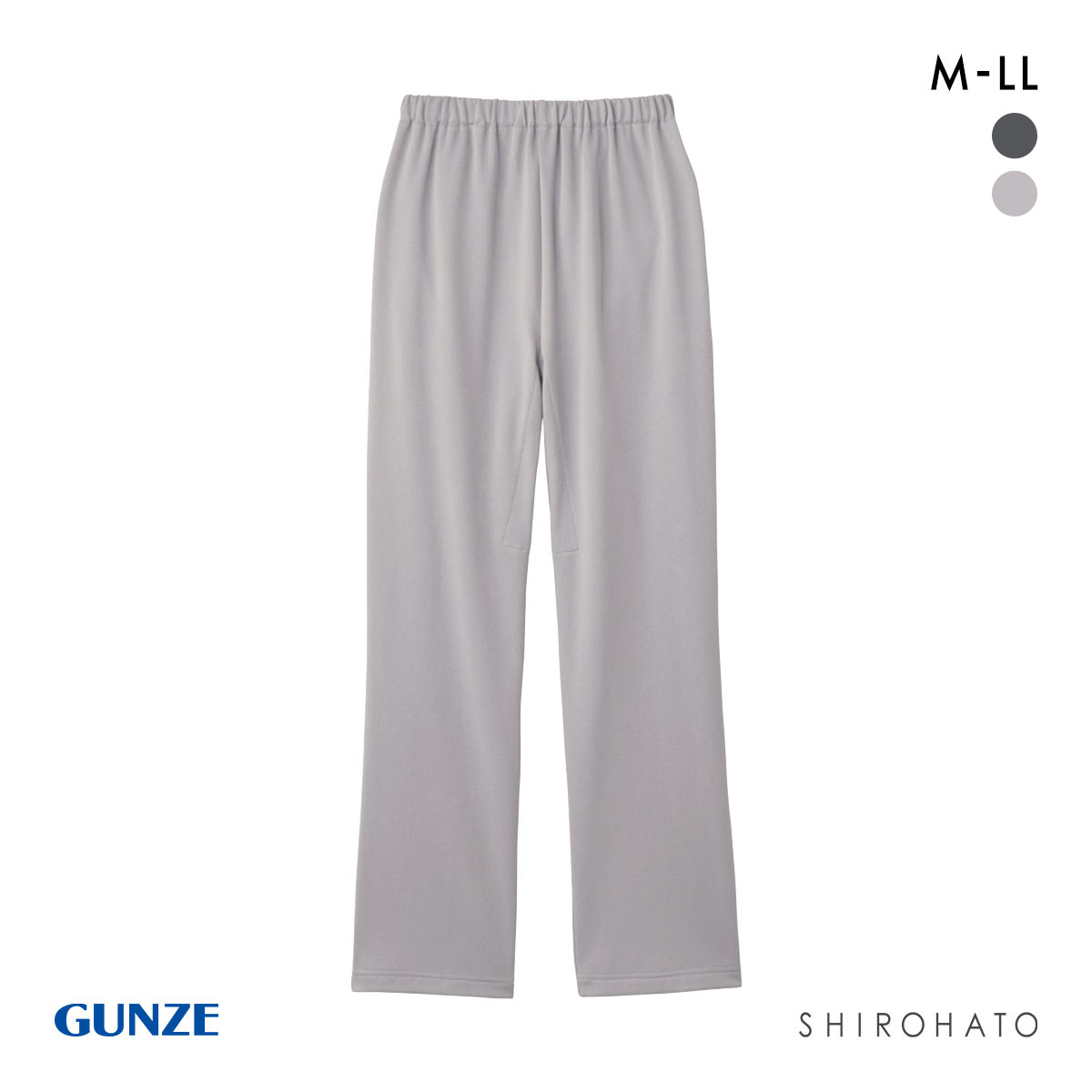 グンゼ GUNZE 快眠サポート 寝るパン フルレングスボトム レディース ロングパンツ ルームウェア パジャマ(LGY-薄グレー-M)