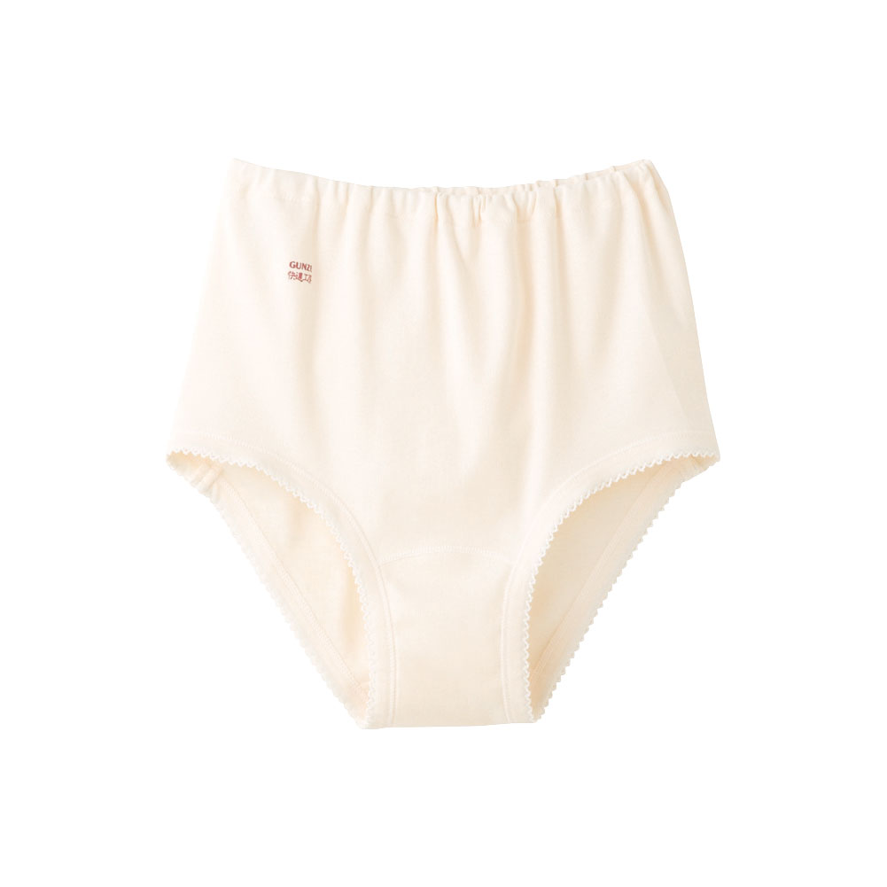 グンゼ GUNZE 快適工房 ショーツ 綿100％ レディース 深め 単品(KBE-カームベージュ-S)