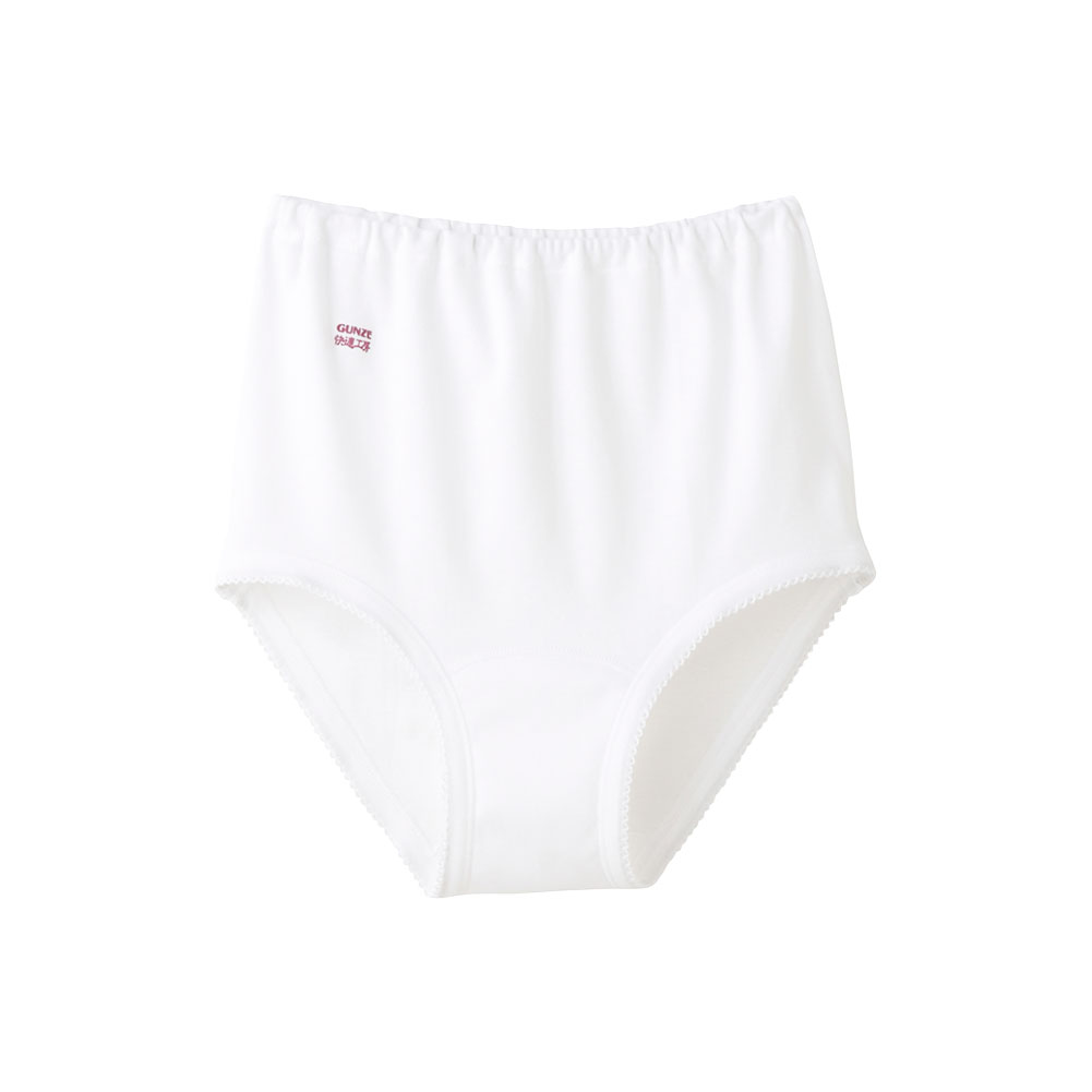 グンゼ GUNZE 快適工房 ショーツ 綿100％ レディース 深め 単品(WH-ホワイト-S)