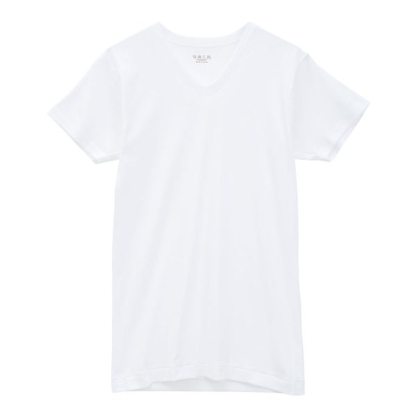 グンゼ GUNZE 快適工房 半袖 V首 Tシャツ メンズ インナー 綿100％ Vネック 日本製 抗菌防臭