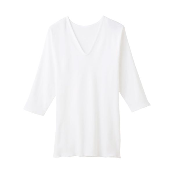 グンゼ GUNZE 快適工房 Vネック 七分袖 スリーマー レディース インナー シャツ