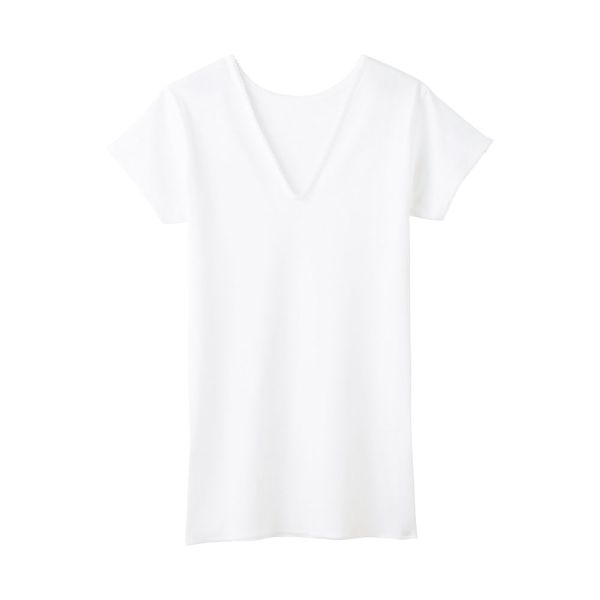 グンゼ GUNZE 快適工房 Vネック 三分袖 スリーマー レディース インナー シャツ 綿100％ 大きいサイズ