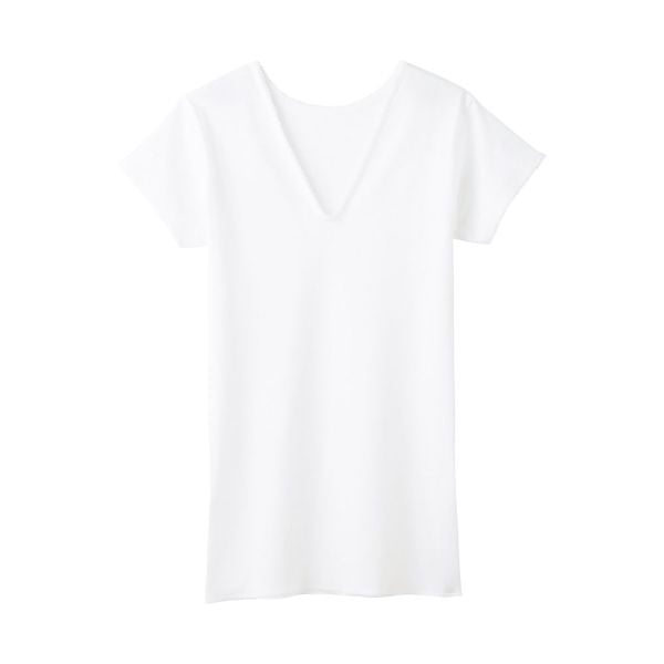 グンゼ GUNZE 快適工房 Vネック 三分袖 スリーマー レディース インナー シャツ 綿100％ 大きいサイズ