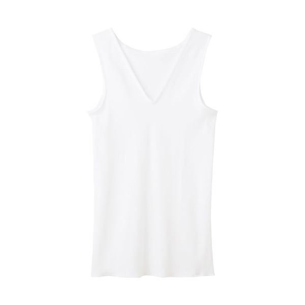 グンゼ GUNZE 快適工房 Vネック ノースリーブ スリーマー レディース インナー シャツ 綿100％