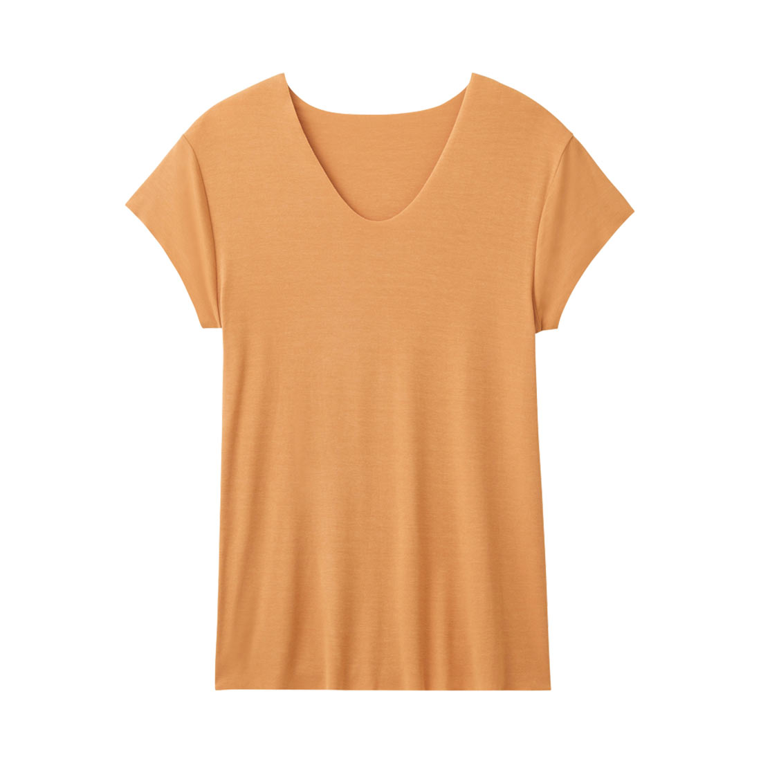 グンゼ GUNZE アドバンスレーベル ADVANCE LABEL Uネック 半袖 シャツ メンズ カットオフ 持続消臭(LBR-薄ブラウン-S)