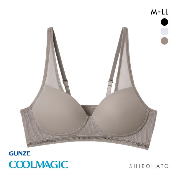 グンゼ GUNZE クールマジック COOLMAGIC ノンワイヤーブラ ハーフトップ 単品