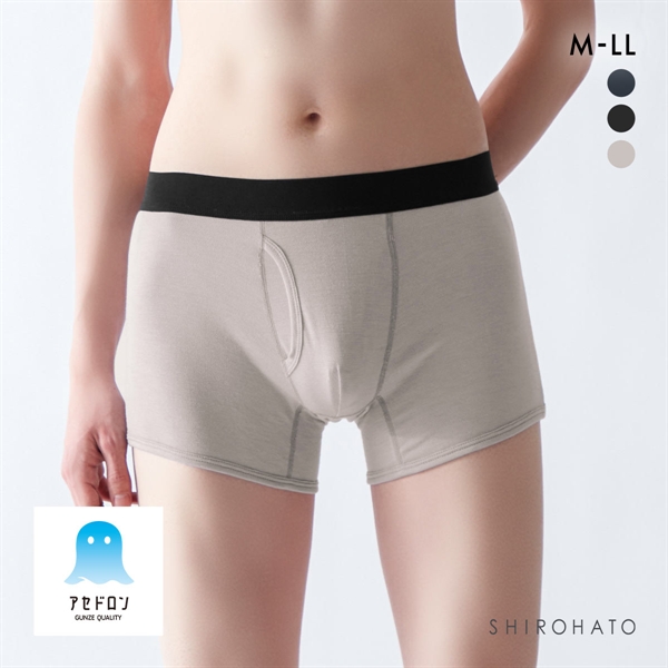 グンゼ GUNZE アセドロン ボクサーパンツ 鹿の子 メンズ 前あき