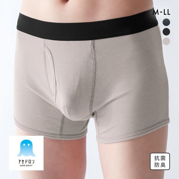 グンゼ GUNZE アセドロン ボクサーパンツ 鹿の子 メンズ 前あき