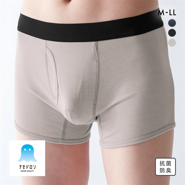 グンゼ GUNZE アセドロン ボクサーパンツ 鹿の子 メンズ 前あき