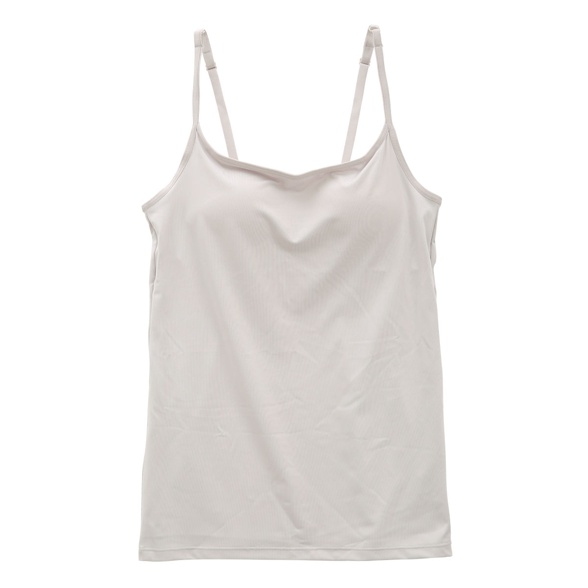 グンゼ GUNZE キテミル kitemiru キャミソール カップ付き ブラいらず インナー 速乾DRY ブラキャミ ブラトップ(SL-シルバー-M)