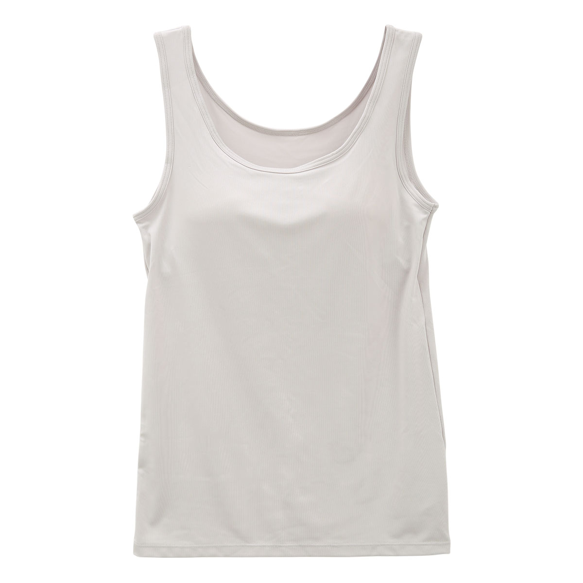 グンゼ GUNZE キテミル kitemiru タンクトップ カップ付き ブラいらず インナー 速乾DRY ブラトップ(SL-シルバー-M)