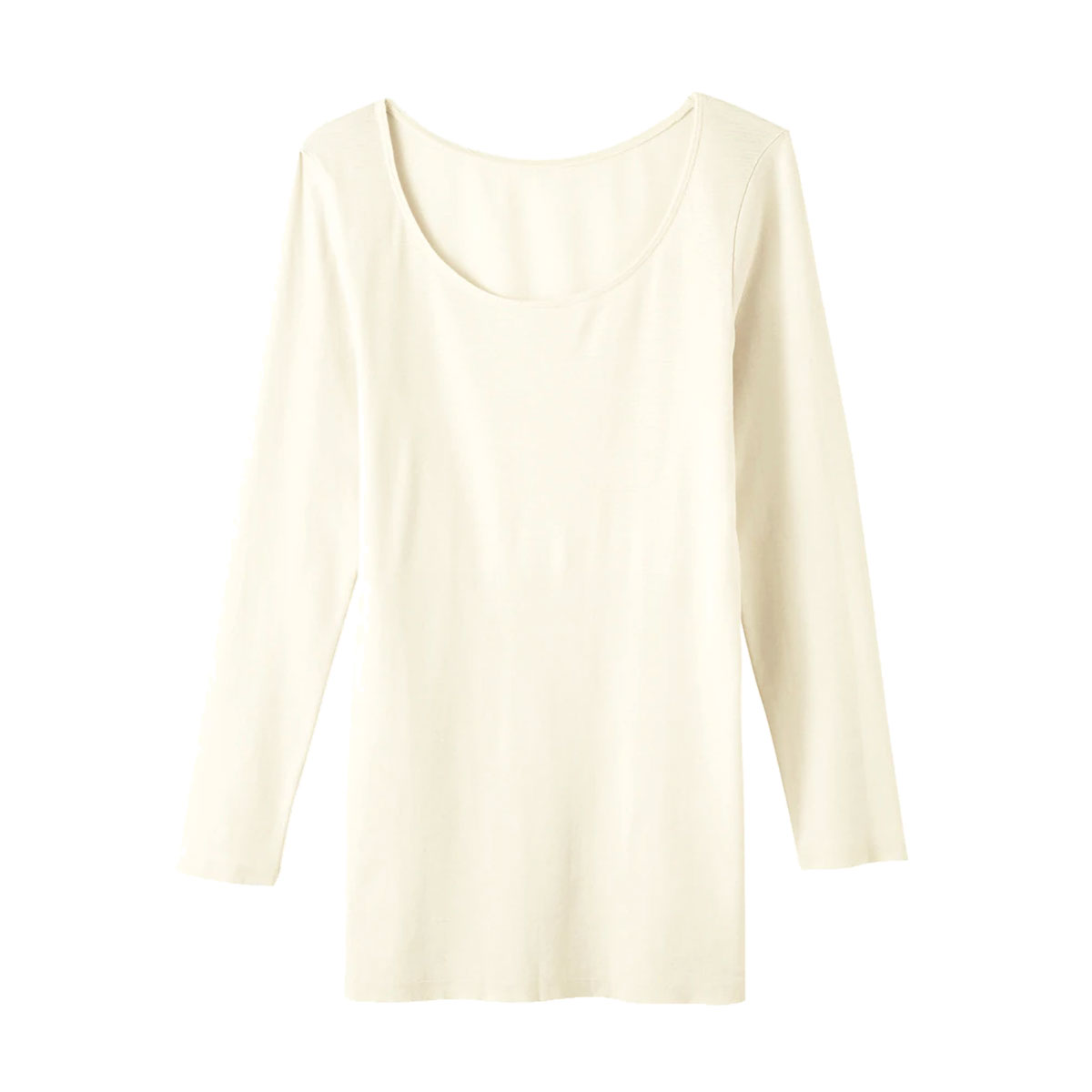 グンゼ GUNZE ホットマジック HOTMAGIC 8分袖 長袖 インナー 集中保温 発熱 シームレス 薄手 あったか(IV-アイボリー-M)